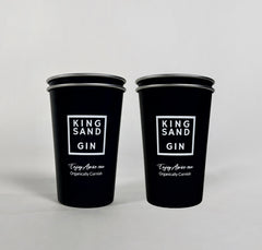 Kingsand Gin Stainless Steel Tumblers: set of 4